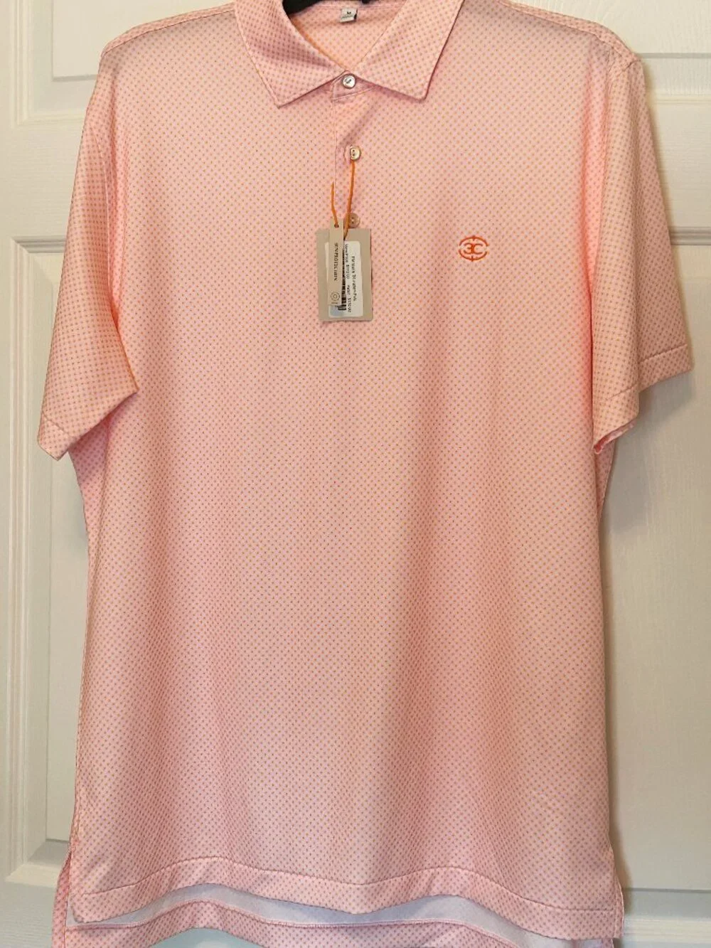 Peter Millar Summer Comfort Men's Pattern Polo Golf Shirt Medium NWT